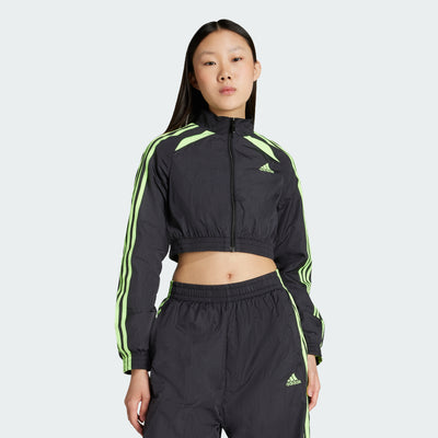 View Women's adidas Teamgeist Adicolor Cropped Track Top